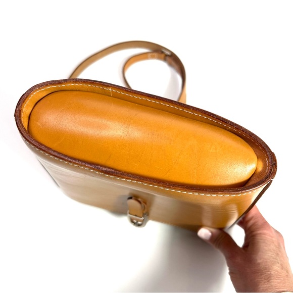 Vintage Courreges Leather Handbag Purse - Picture 6 of 15